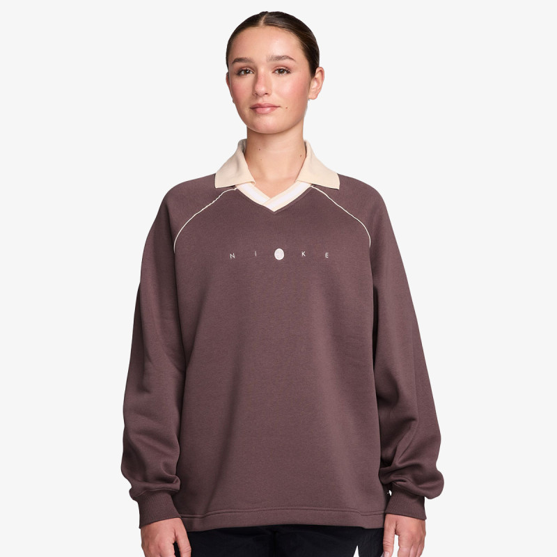 NIKE Hanorace W NSW PHNX FLC OS GX POLO TOP 