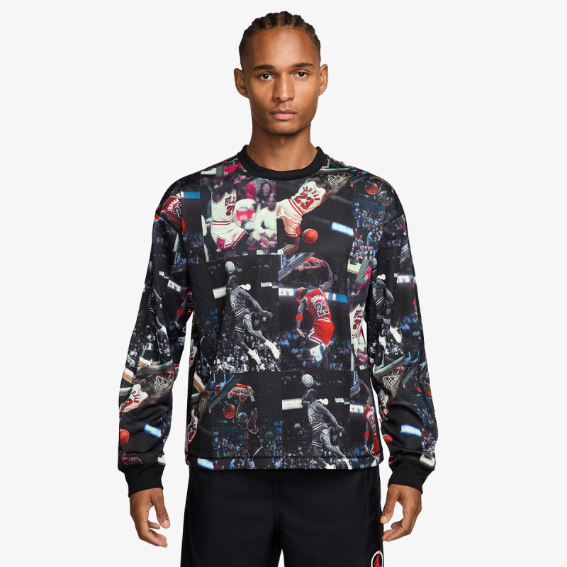 NIKE Hanorace M J FLT AOP LS JRSY 