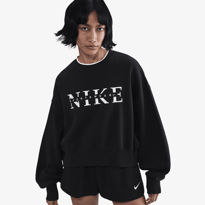 NIKE Hanorace W NSW PHNX FLC CREW GLS 