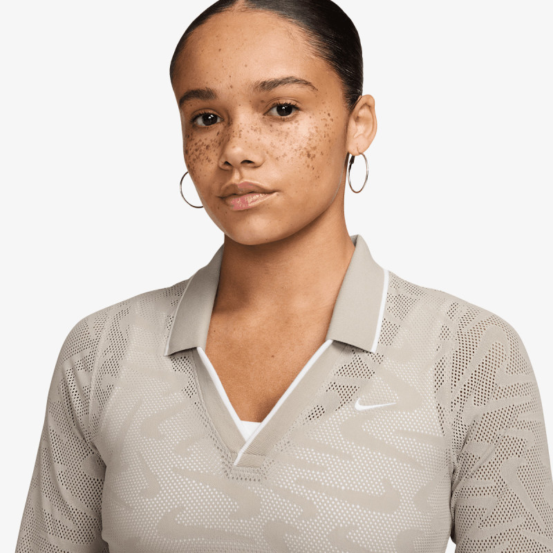 NIKE Tricouri maneca lunga W NK CHLL KNT LS STCH LACE TOP 