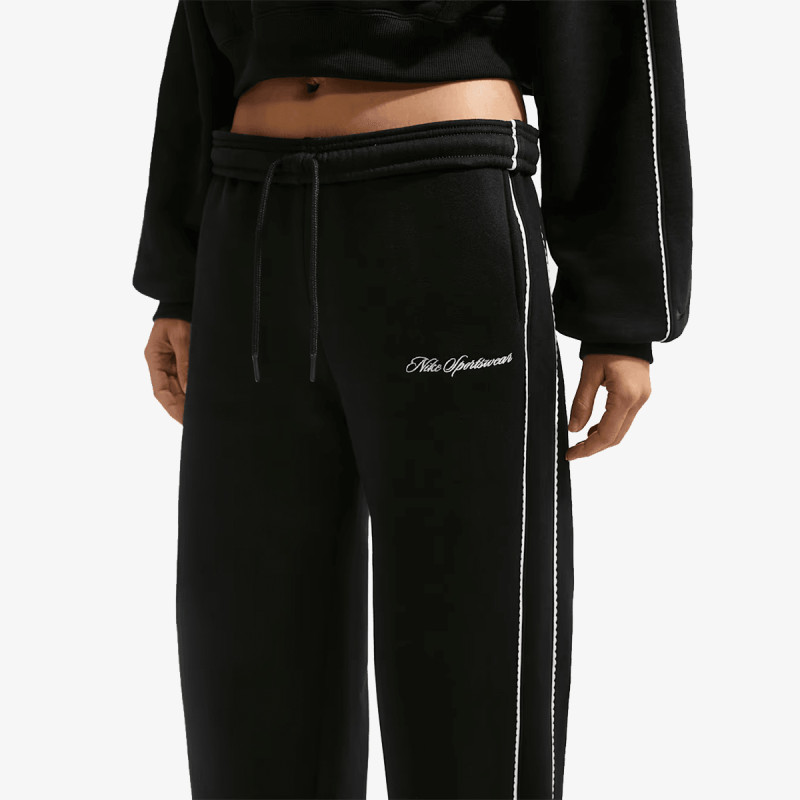 NIKE Pantaloni de trening W NK STDO FLC MW MR SCALLOP WL 