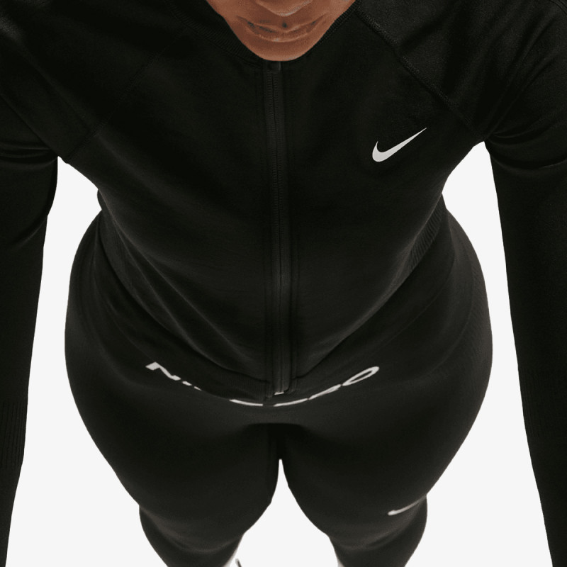 NIKE Tricouri maneca lunga W NP DF SMLS FZ MIDLAYER WT 