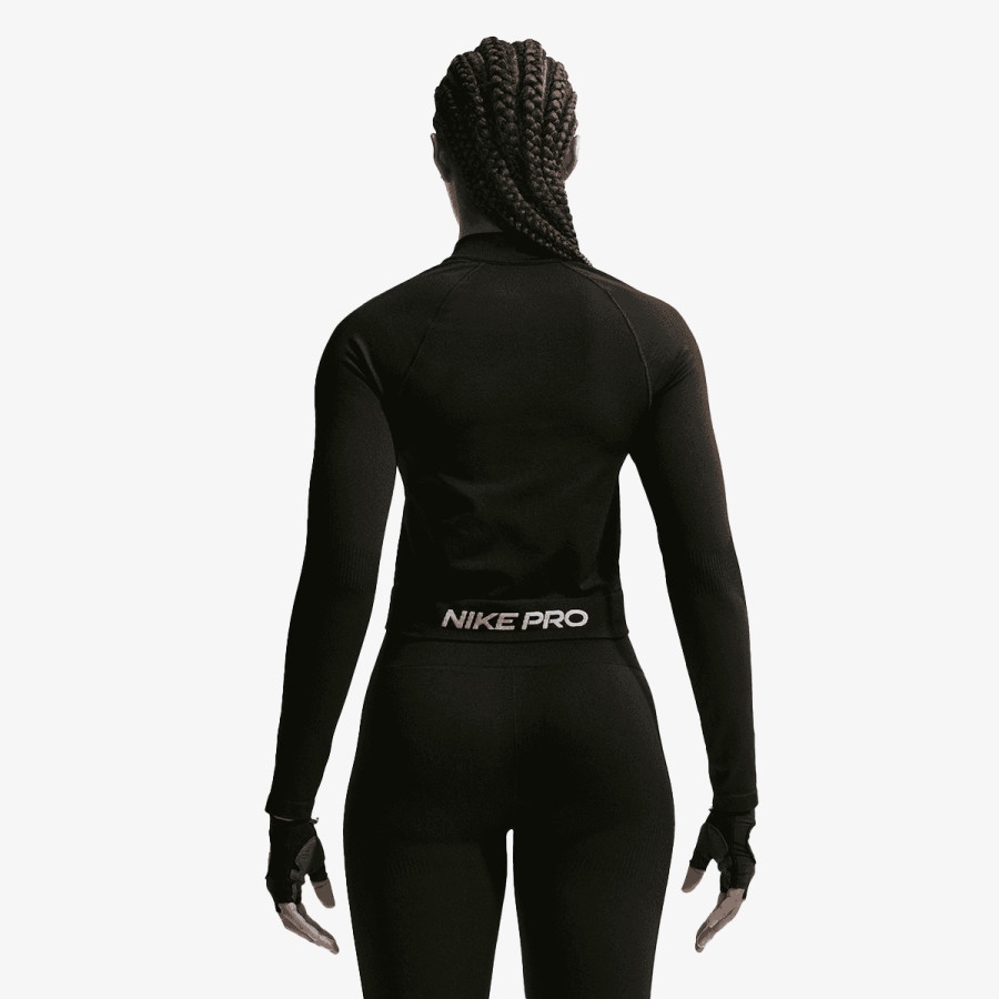 NIKE Tricouri maneca lunga W NP DF SMLS FZ MIDLAYER WT 