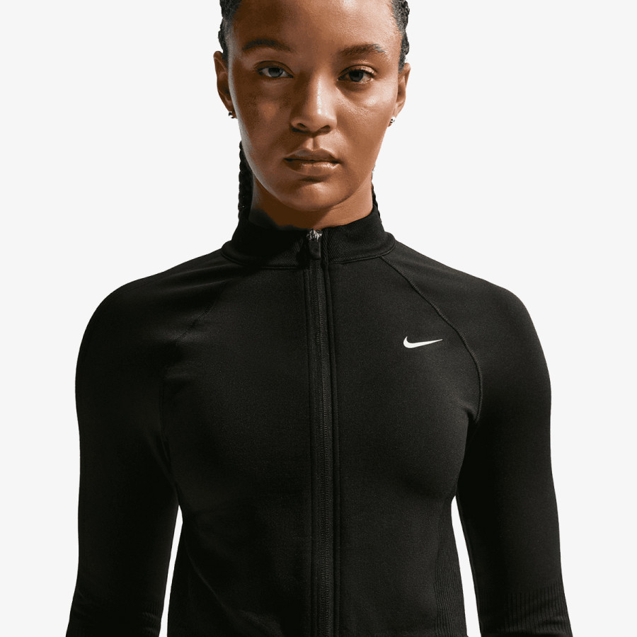 NIKE Tricouri maneca lunga W NP DF SMLS FZ MIDLAYER WT 