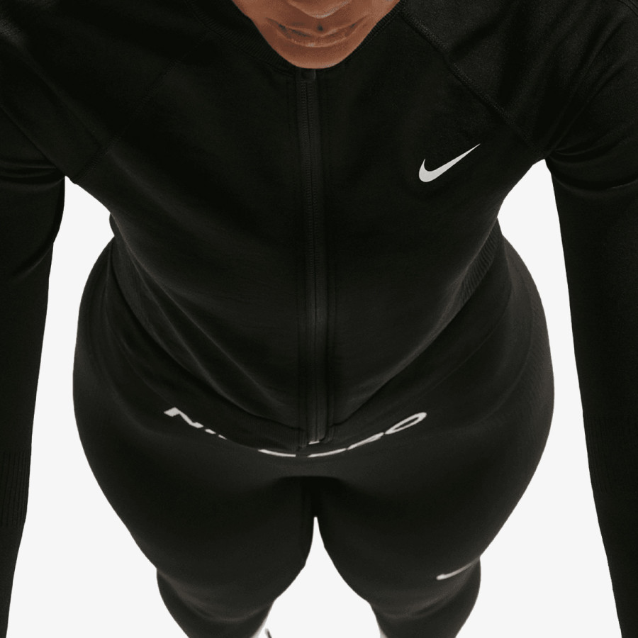NIKE Tricouri maneca lunga W NP DF SMLS FZ MIDLAYER WT 