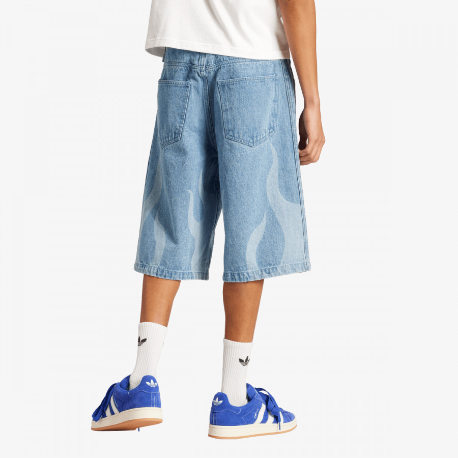 ADIDAS Pantaloni scurti Flames Denim 