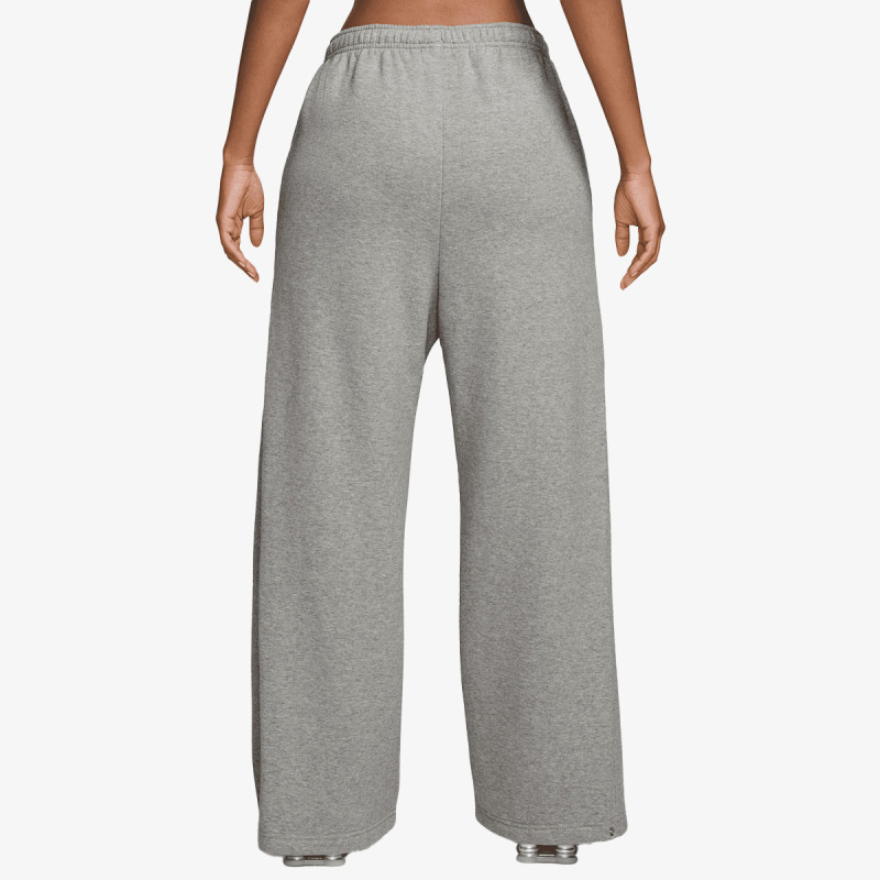 NIKE Pantaloni de trening W NK STDO FLC MW PLTD SNP PNT 