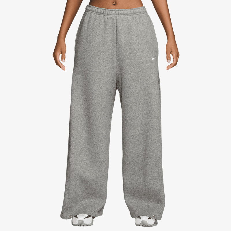 NIKE Pantaloni de trening W NK STDO FLC MW PLTD SNP PNT 