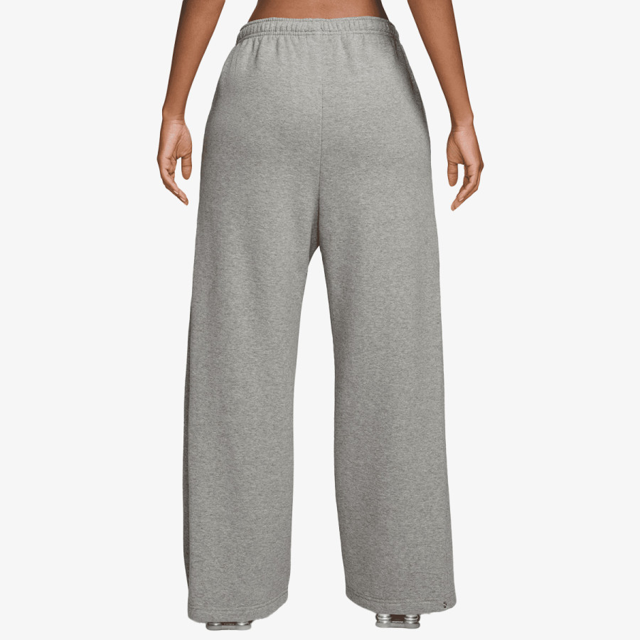 NIKE Pantaloni de trening W NK STDO FLC MW PLTD SNP PNT 