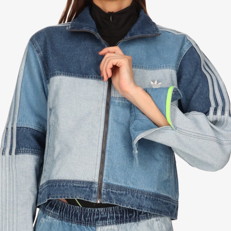 ADIDAS Hanorace KSENIASCHNAIDER DENIM PATCHWORK 