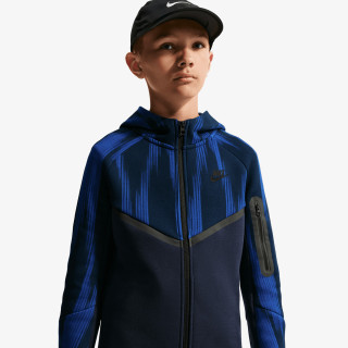 NIKE Hanorace B NSW TCH FLC FZ AOP 