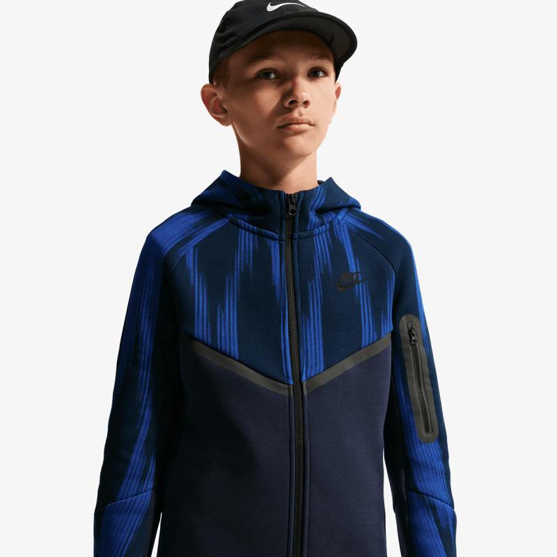 NIKE Hanorace B NSW TCH FLC FZ AOP 
