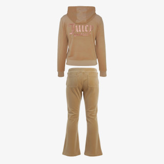 JUICY COUTURE Treninguri ZIP THRU HOODIE AND BOOTCUT JOG SET 