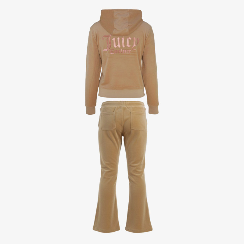 JUICY COUTURE Treninguri ZIP THRU HOODIE AND BOOTCUT JOG SET 