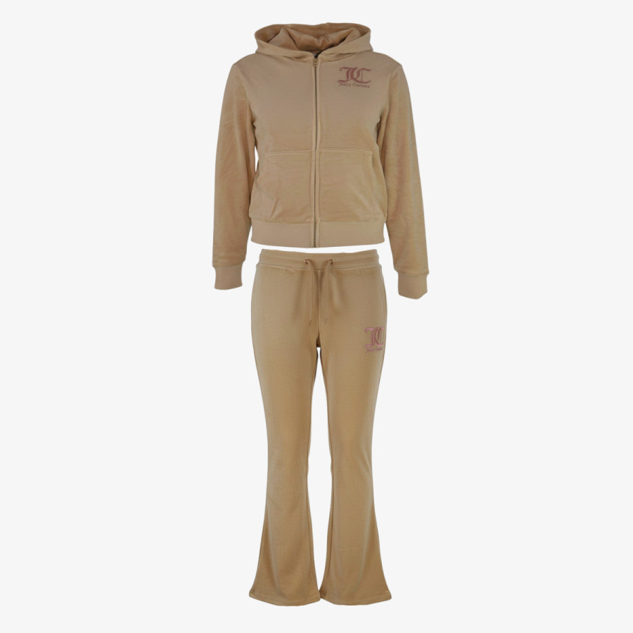 JUICY COUTURE Treninguri ZIP THRU HOODIE AND BOOTCUT JOG SET 