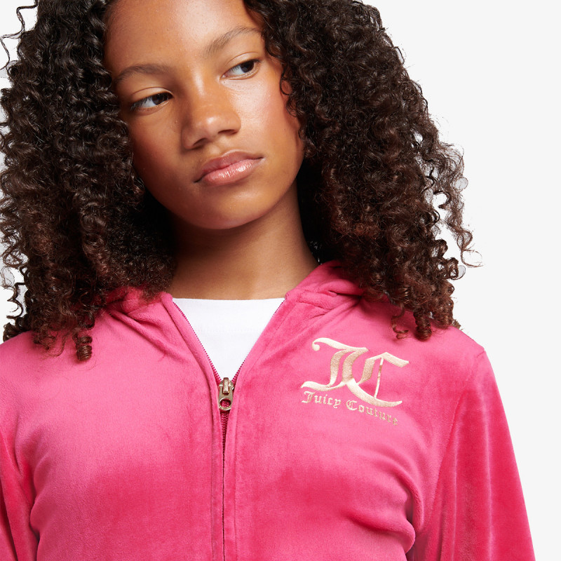 JUICY COUTURE Treninguri ZIP THRU HOODIE AND BOOTCUT JOG SET 