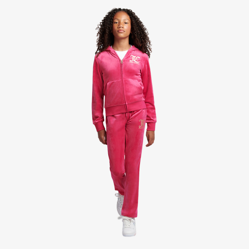 JUICY COUTURE Treninguri ZIP THRU HOODIE AND BOOTCUT JOG SET 