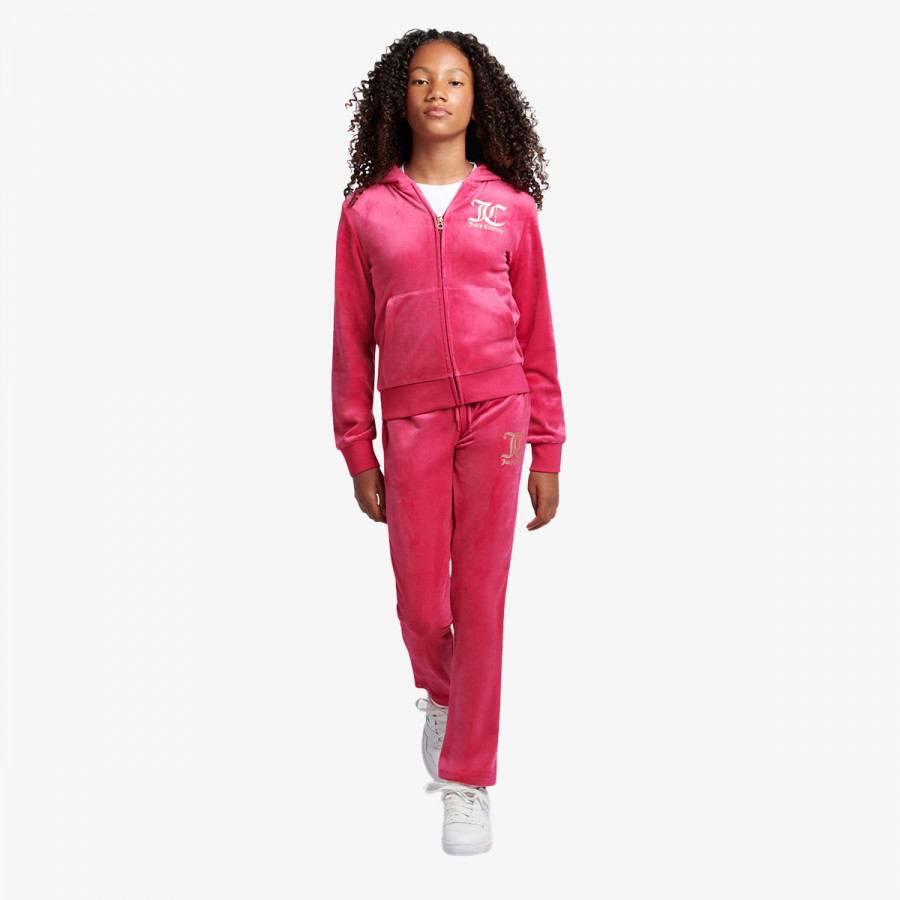 JUICY COUTURE Treninguri ZIP THRU HOODIE AND BOOTCUT JOG SET 