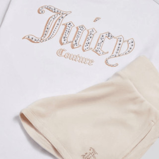 JUICY COUTURE Treninguri Oversize Tee & Velour Short Set 