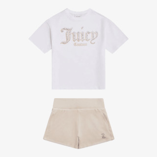 JUICY COUTURE Treninguri Oversize Tee & Velour Short Set 