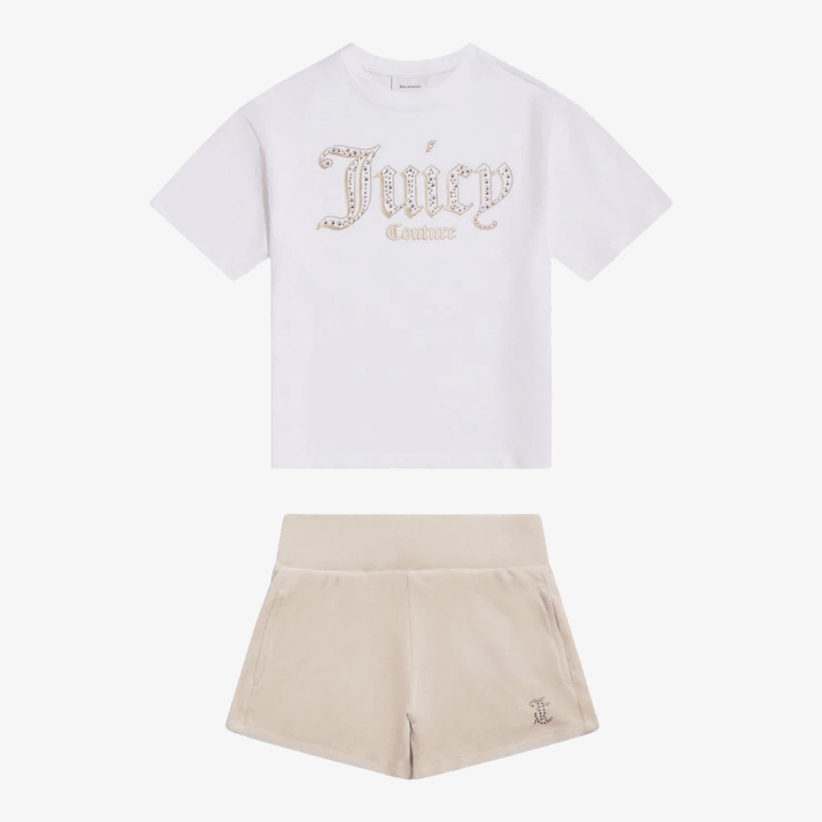JUICY COUTURE Treninguri Oversize Tee & Velour Short Set 