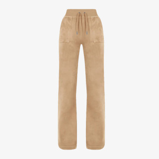 JUICY COUTURE Pantaloni de trening GREY BLUE CLASSIC VELOUR DEL RAY POCKETED BOTTOMS 