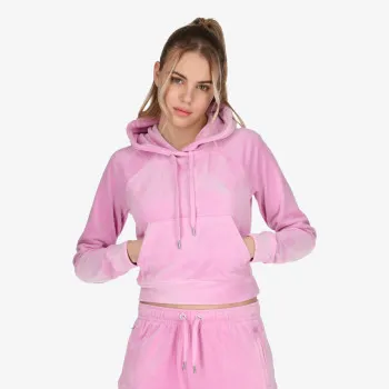 JUICY COUTURE Hanorace ORCHID PINK VELOUR DIAMANTE HOODIE 