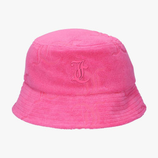 JUICY COUTURE Palarie ELEANNA MONOGRAM TOWELLING BUCKET HAT 