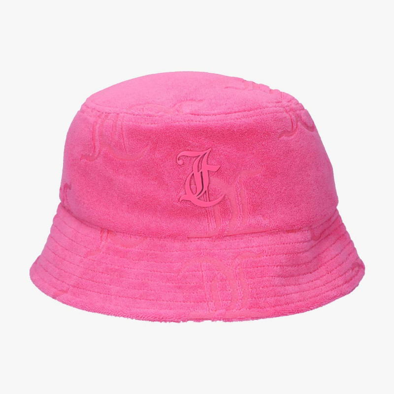 JUICY COUTURE Palarie ELEANNA MONOGRAM TOWELLING BUCKET HAT 