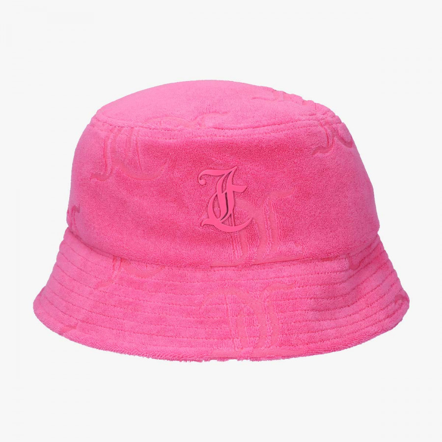 JUICY COUTURE Palarie ELEANNA MONOGRAM TOWELLING BUCKET HAT 
