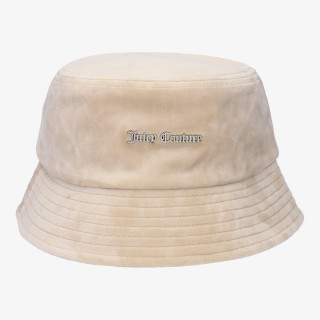 JUICY COUTURE PALARIE ELLIE VELOUR BUCKET HAT 