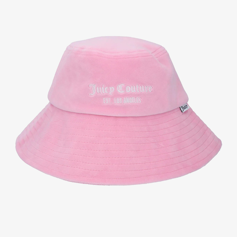 JUICY COUTURE Palarie VELOUR LONG BRIM BUCKET HAT 