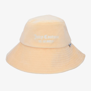 JUICY COUTURE PALARIE VELOUR LONG BRIM BUCKET HAT 