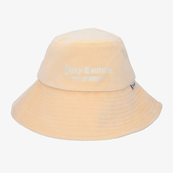 JUICY COUTURE PALARIE VELOUR LONG BRIM BUCKET HAT 