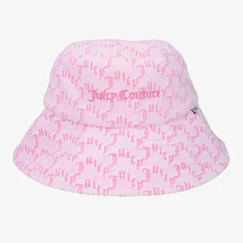 JUICY COUTURE PALARIE TOWELLING LONG BRIM BUCKET HAT 