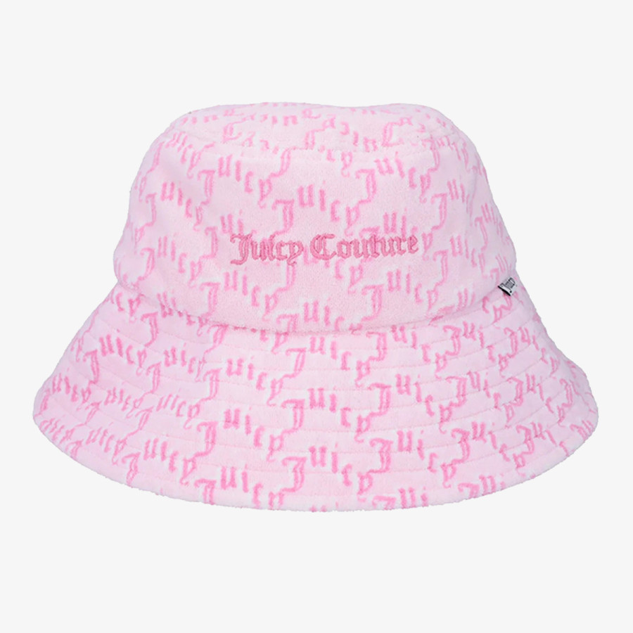 JUICY COUTURE Palarie TOWELLING LONG BRIM BUCKET HAT 