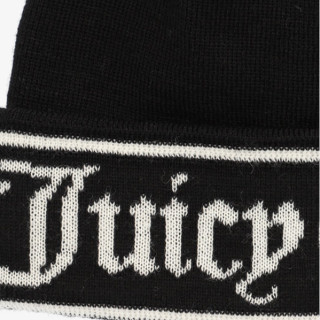 JUICY COUTURE PALARIE INGRID FLAT KNIT BEANIE 