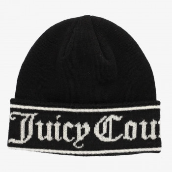 JUICY COUTURE PALARIE INGRID FLAT KNIT BEANIE 