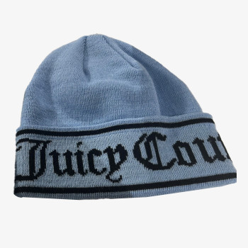 JUICY COUTURE PALARIE INGRID FLAT KNIT BEANIE 