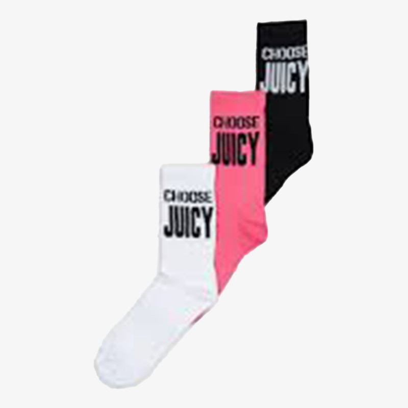 JUICY COUTURE Sosete CHSE 3 PCK SCK 