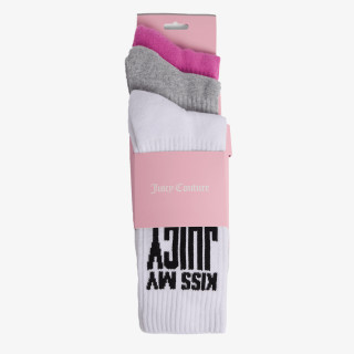 JUICY COUTURE Sosete SLOGAN SOCKS 