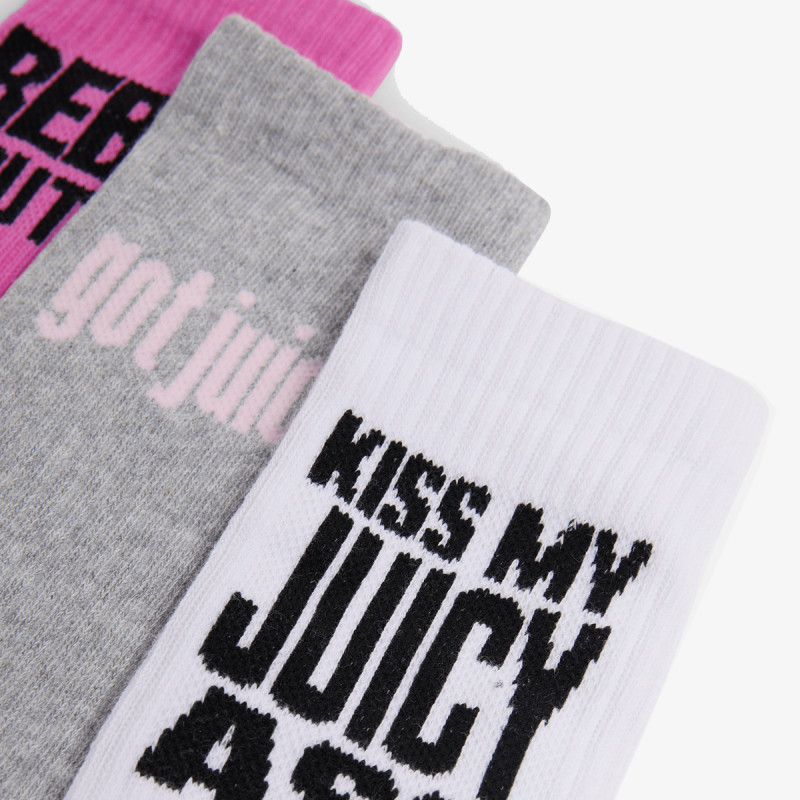 JUICY COUTURE Sosete SLOGAN SOCKS 