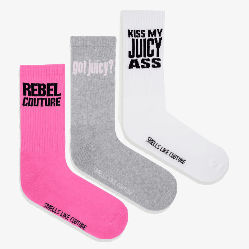 JUICY COUTURE Sosete SLOGAN SOCKS 
