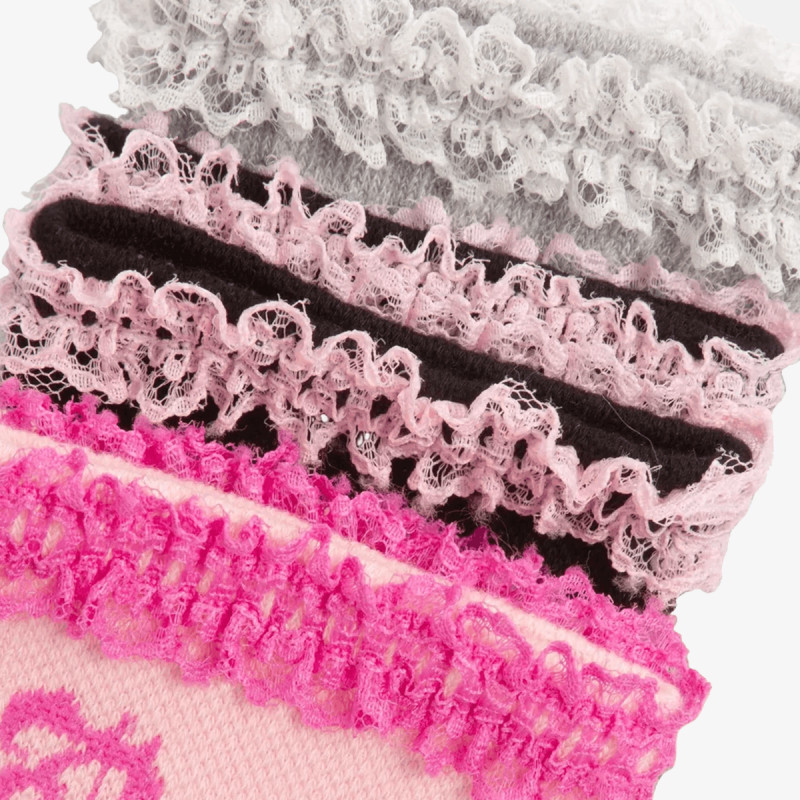 JUICY COUTURE Sosete 3 PK LACE SOCKS 