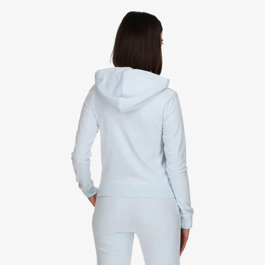 JUICY COUTURE Hanorace WOMENS BLACK VELOUR TRACK TOP 