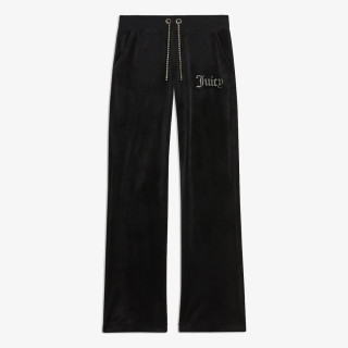 JUICY COUTURE Pantaloni de trening WOMENS BEGONIA PINK CLASSIC VELOUR TRACK PANT 