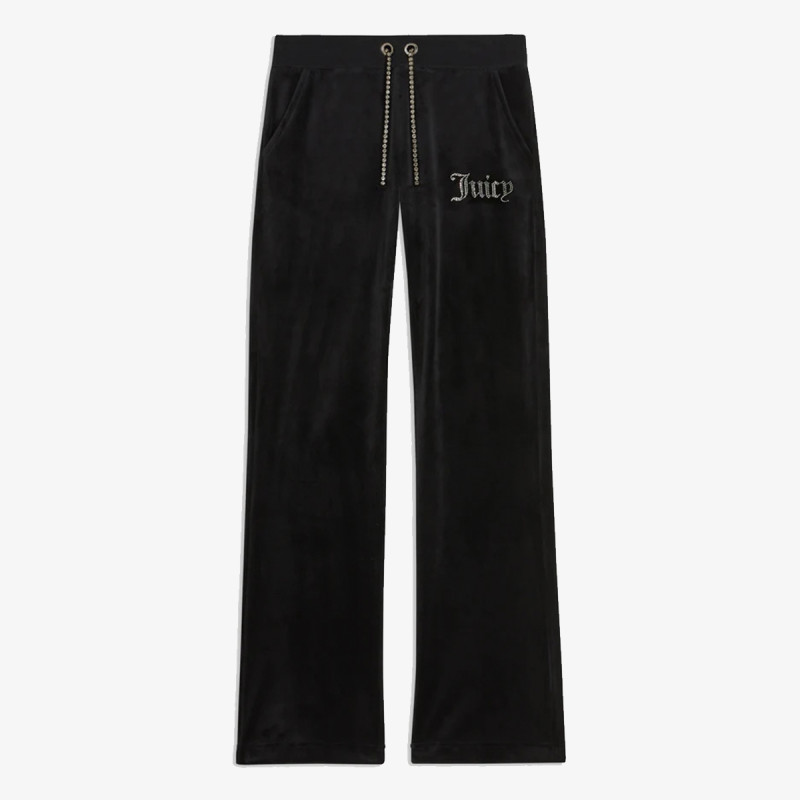 JUICY COUTURE Pantaloni de trening WOMENS BEGONIA PINK CLASSIC VELOUR TRACK PANT 