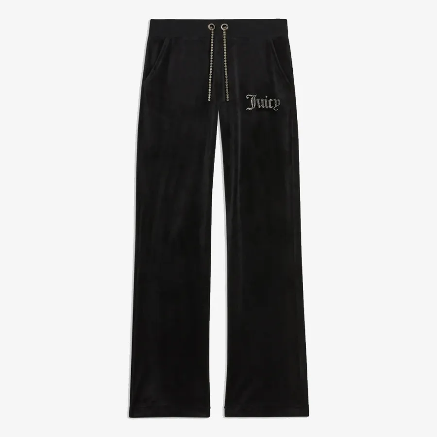 JUICY COUTURE Pantaloni de trening WOMENS BEGONIA PINK CLASSIC VELOUR TRACK PANT 