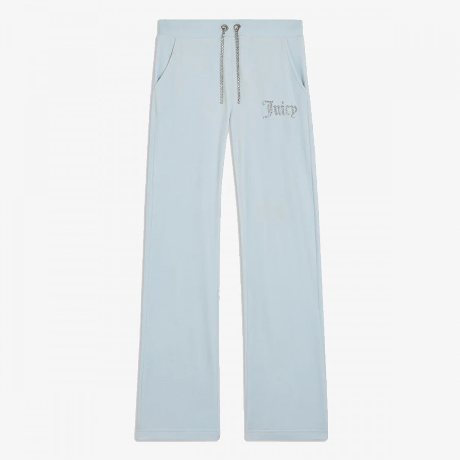 JUICY COUTURE Pantaloni de trening WOMENS BEGONIA PINK CLASSIC VELOUR TRACK PANT 