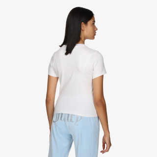 JUICY COUTURE Tricouri FITTED T-SHIRT WITH RODEO JUICY DIAMANTE 